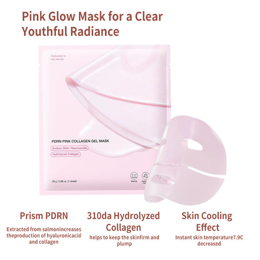 Pink PDRN Collagen  Face Mask