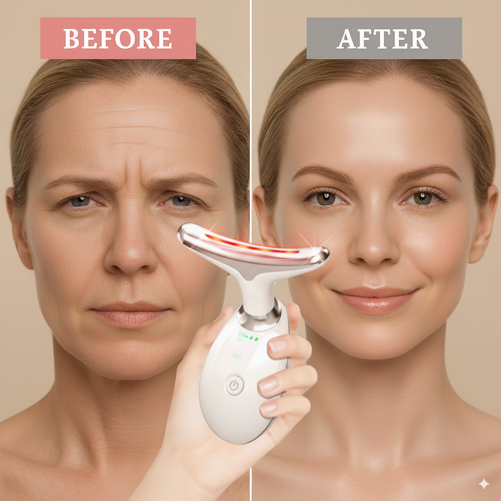 Light Therapy & EMS Facial Lifting Massager